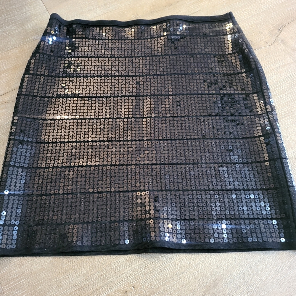 Bacall Black Sequins Skirt 1X